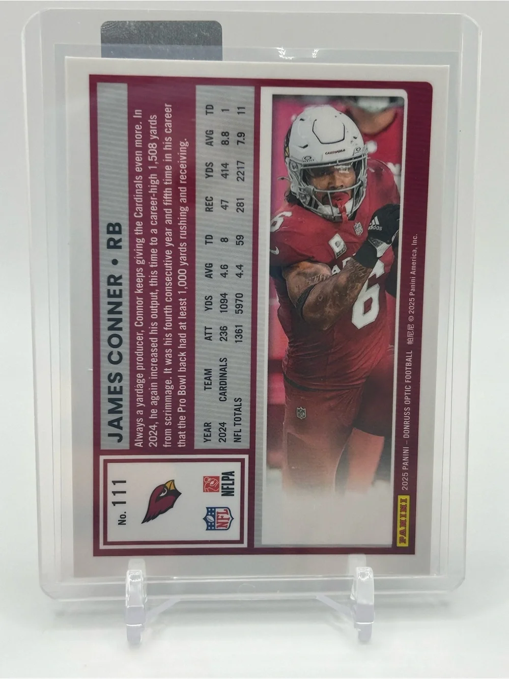 James Conner Arizona Cardinals Football Card 🏈